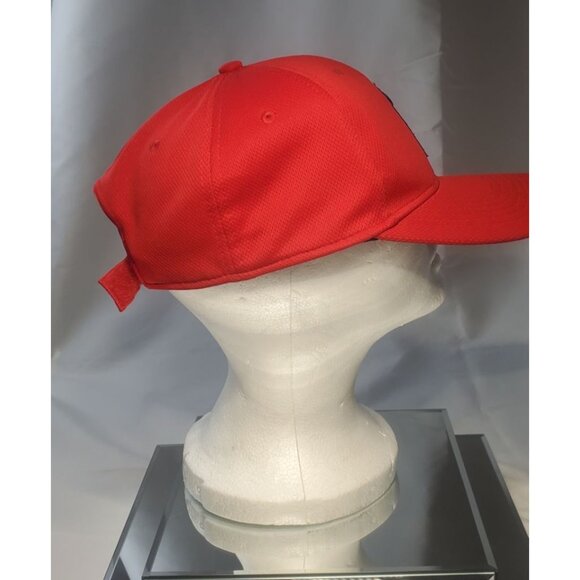 OC Sports MLB Los Angeles Angels Baseball Cap Hat Men's OSFM Red Strapback - Picture 4 of 6